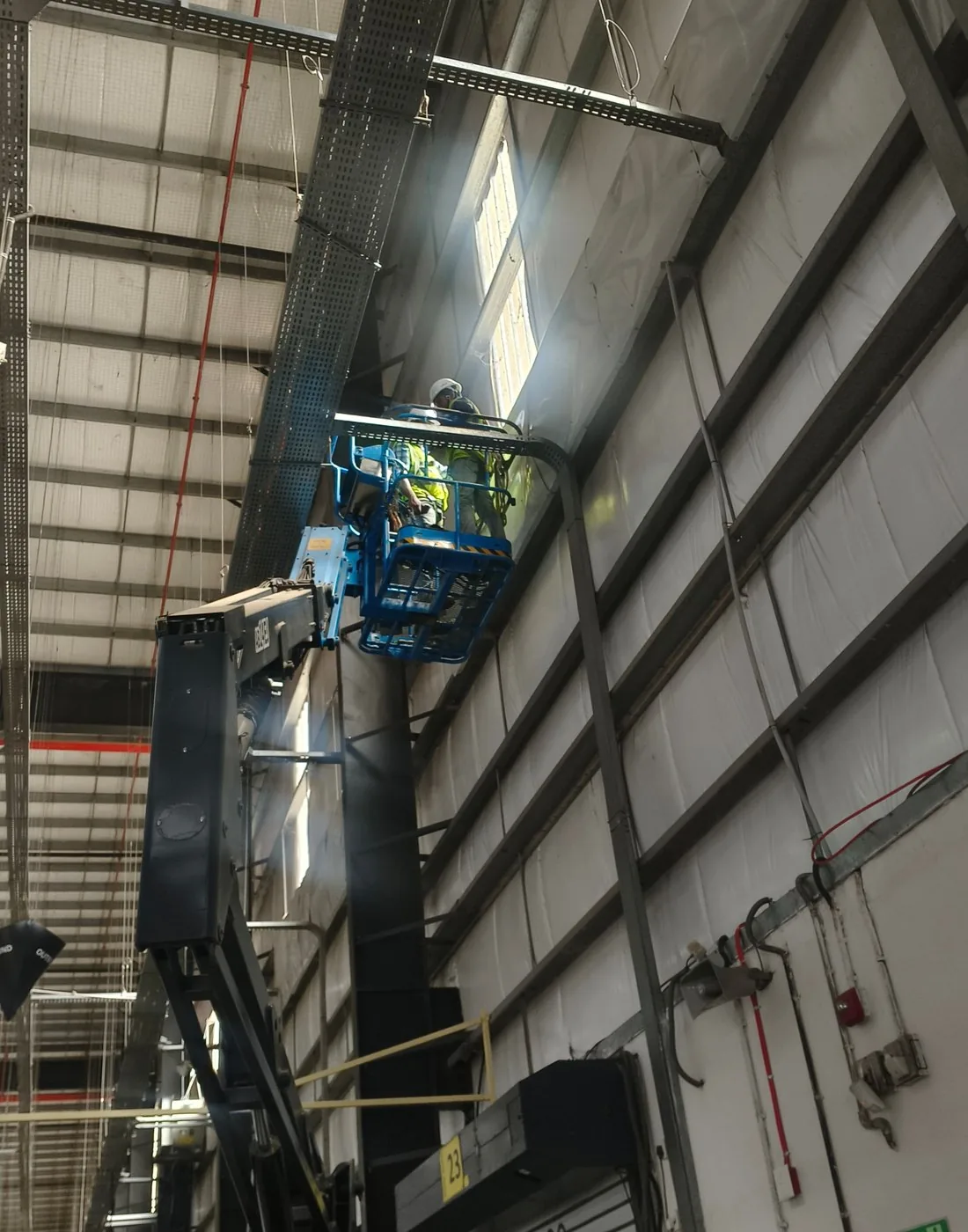 Structural steel works on a mission critical facility