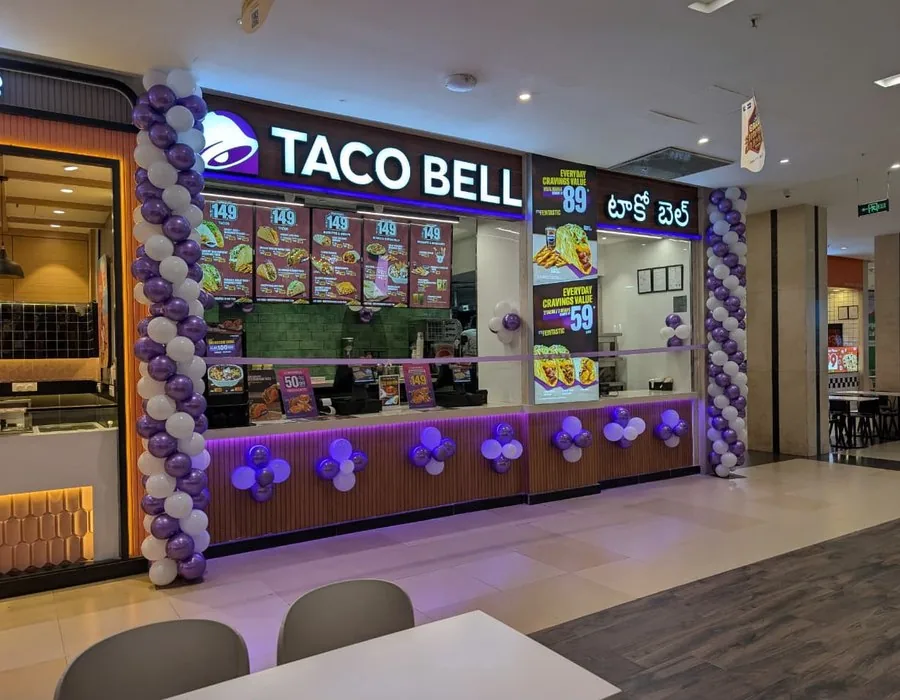 Taco Bell outlet at Lulu Mall Hyderabad